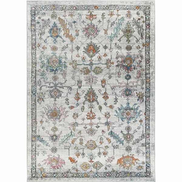 Mayberry Rug 5 ft. 3 in. x 7 ft. 3 in. Barcelona Lucia Area Rug, Ivory BC9792 5X8